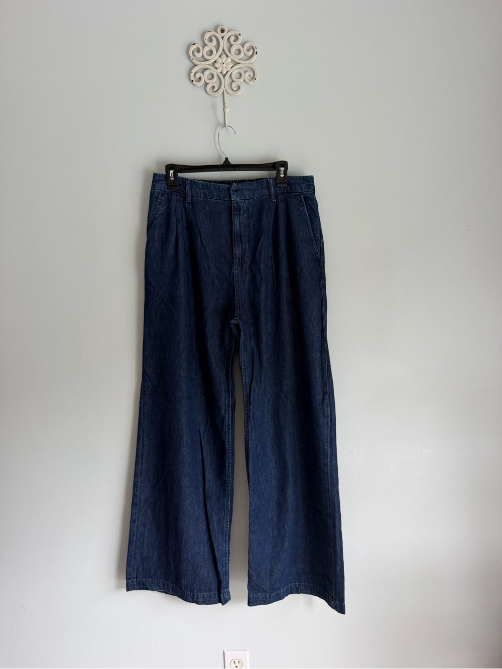 GAP Wide-Leg Baggy Denim Jeans - Dark Blue Pants Size XL